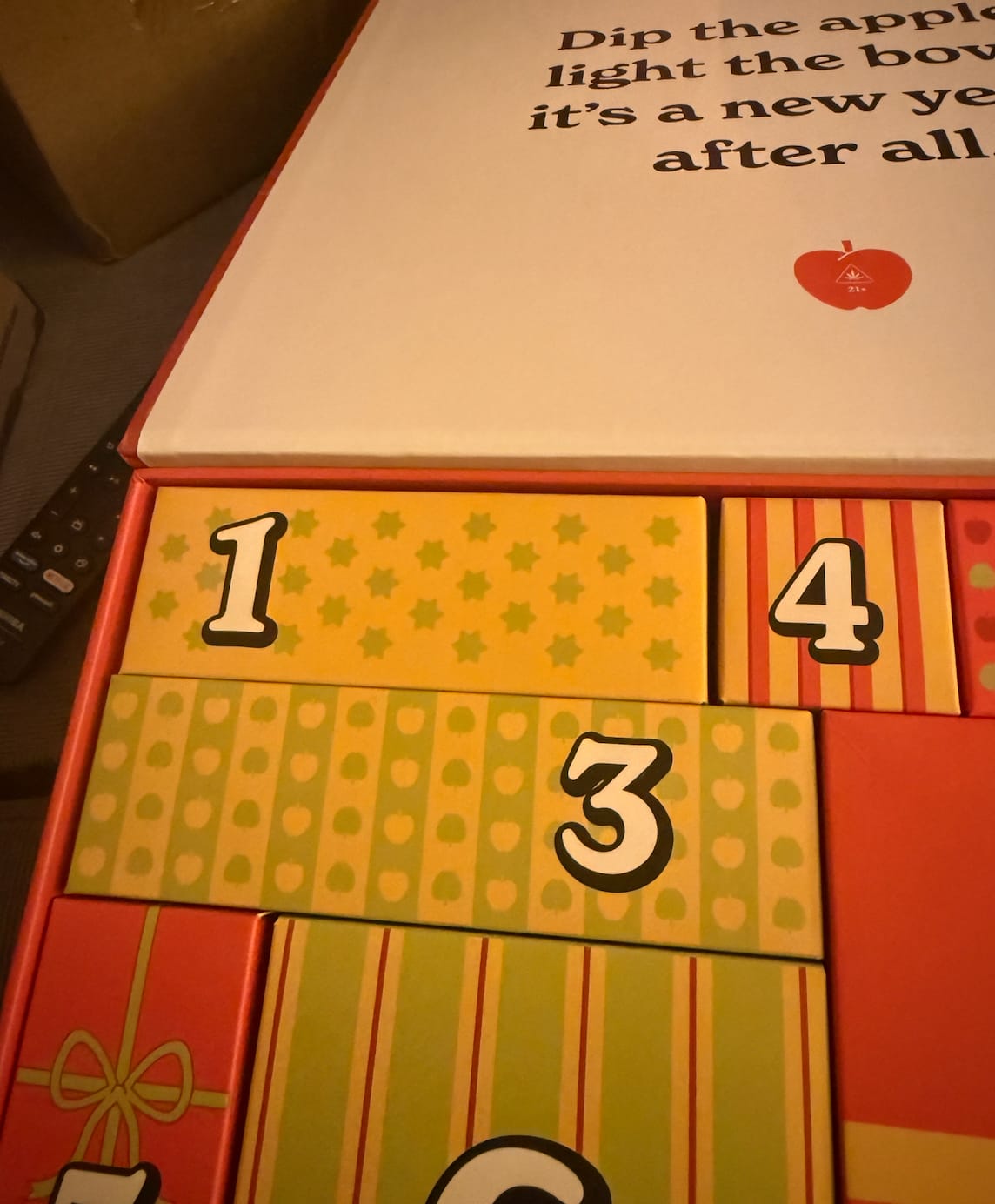 Customer photo review of The Highest of Holidays Advent Calendar