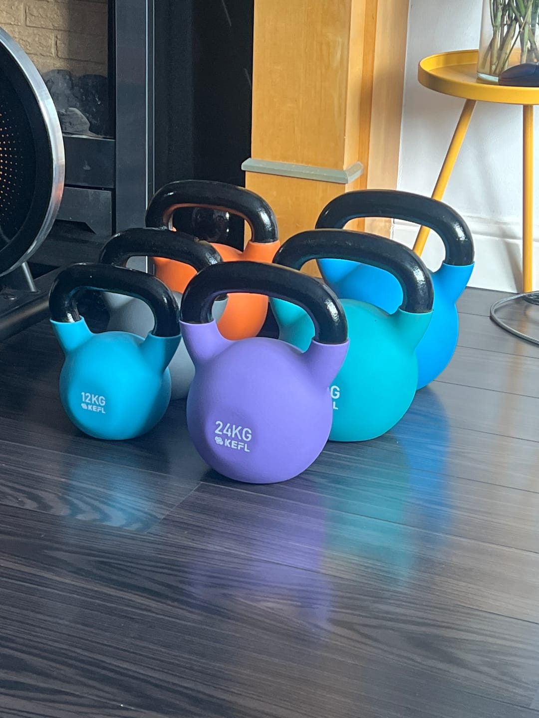 Customer photo review of KEFL Sports Neoprene Kettlebell - Colour Coded