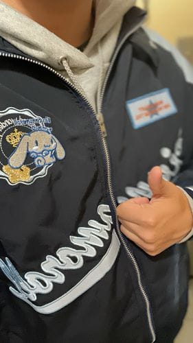 Customer photo review of Cinnamoroll Biker Fit Jacket