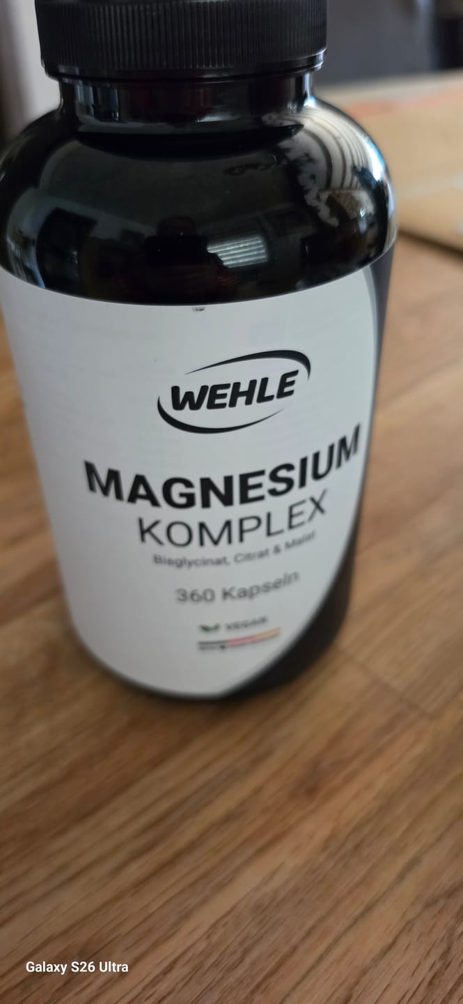 Customer photo review of Magnesium Komplex hochdosiert mit Bisglycinat, Malat, Citrat