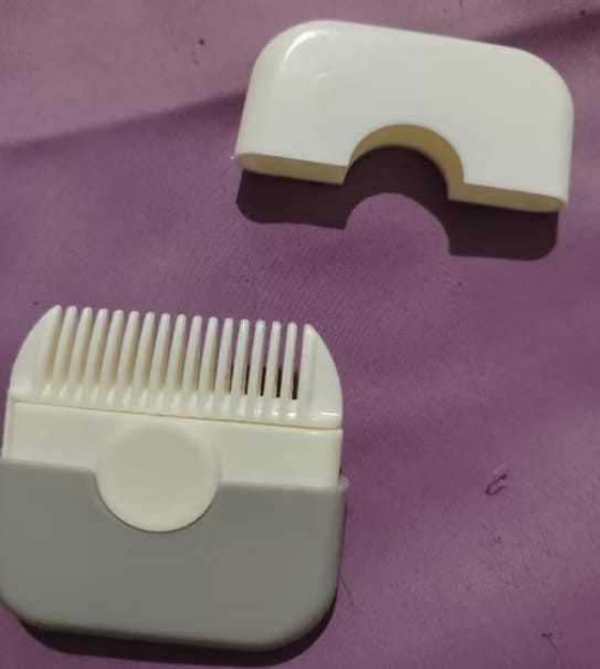 Customer photo review of Blinqo Hair Trimming Comb – Easy At-Home Hair Cutting & Grooming Tool for Kids & Women