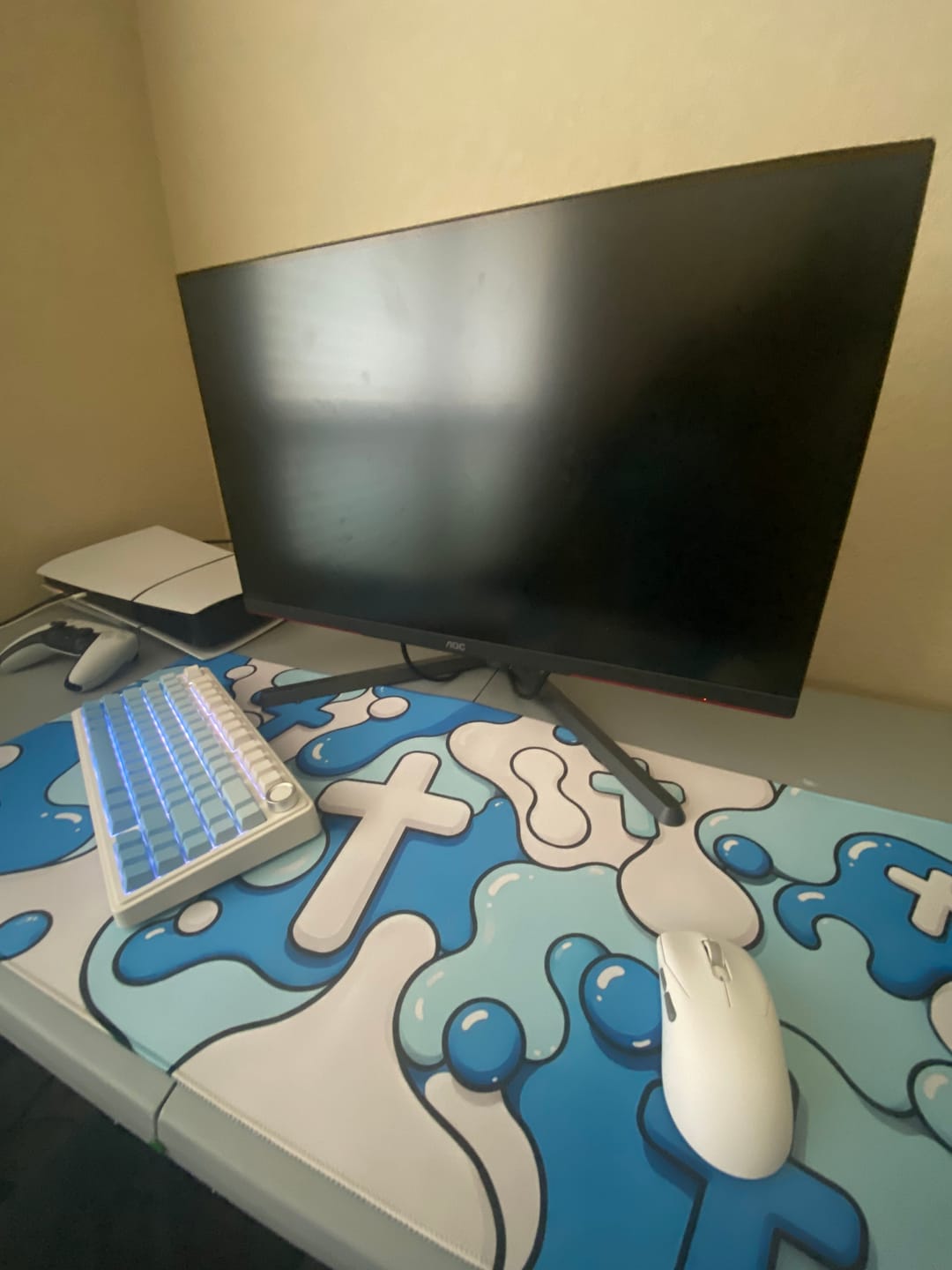 Customer photo review of Blue Splash Mousepad