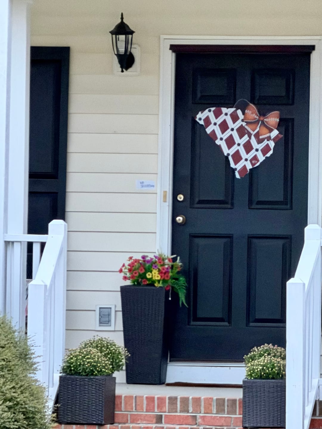 Customer photo review of South Carolina Football Bow Door Hanger