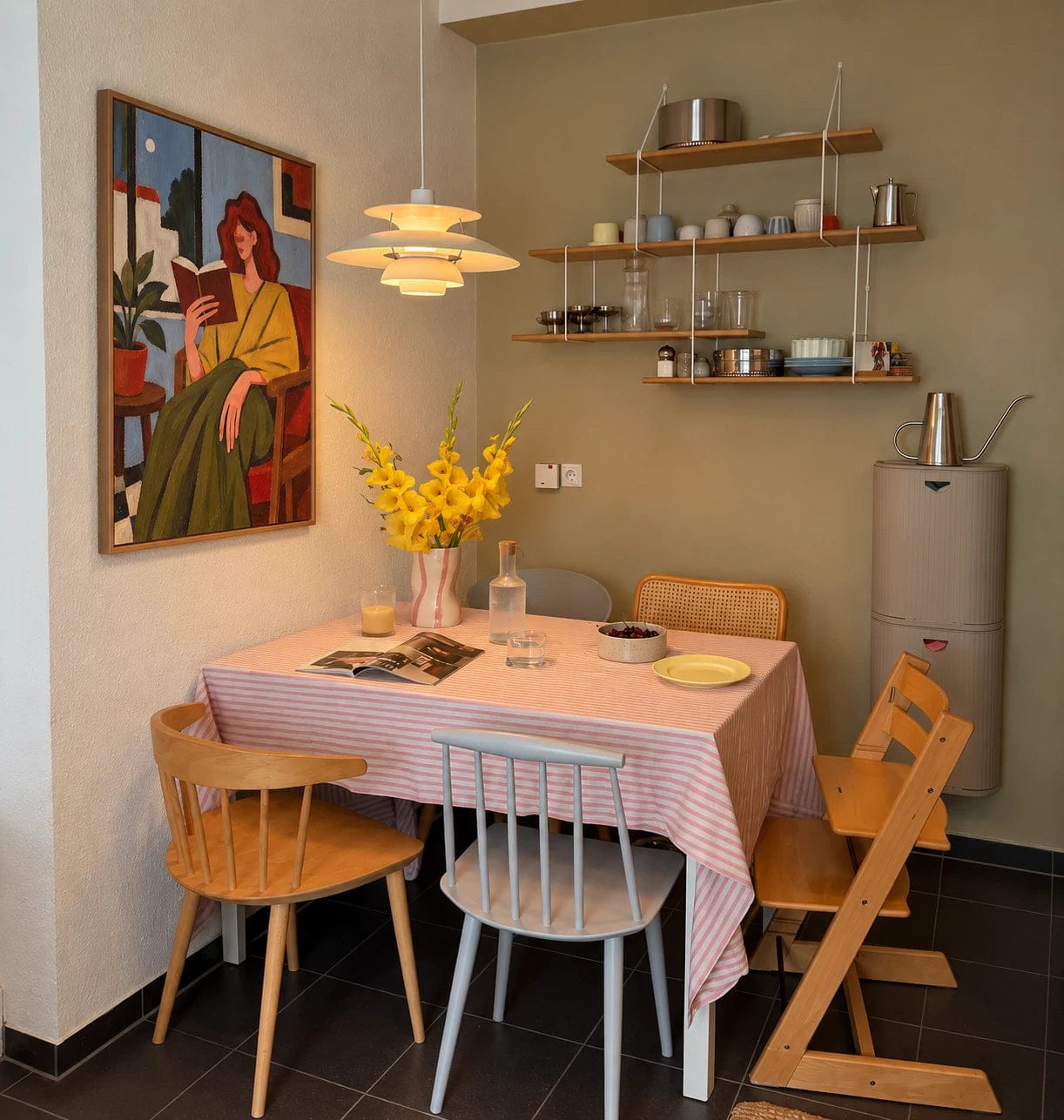 Customer photo review of Modern Folk Art | Quiet Reading Moment