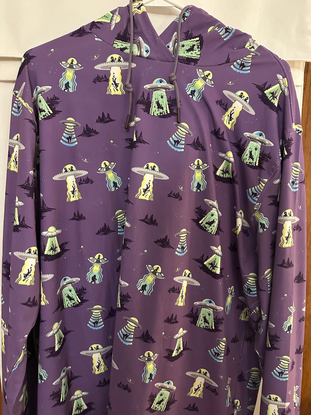 Customer photo review of Scream Me Up! – Performance Hoodie