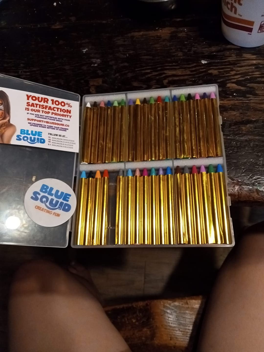 Customer photo review of Face & Body Paint Crayons