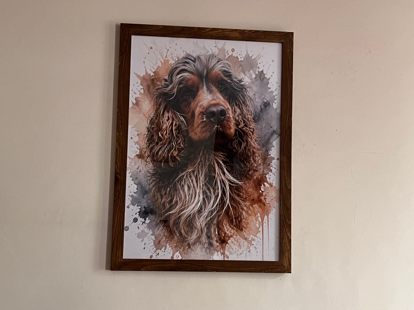 Customer photo review of Watercolour Realistic Portrait - Personalised Poster