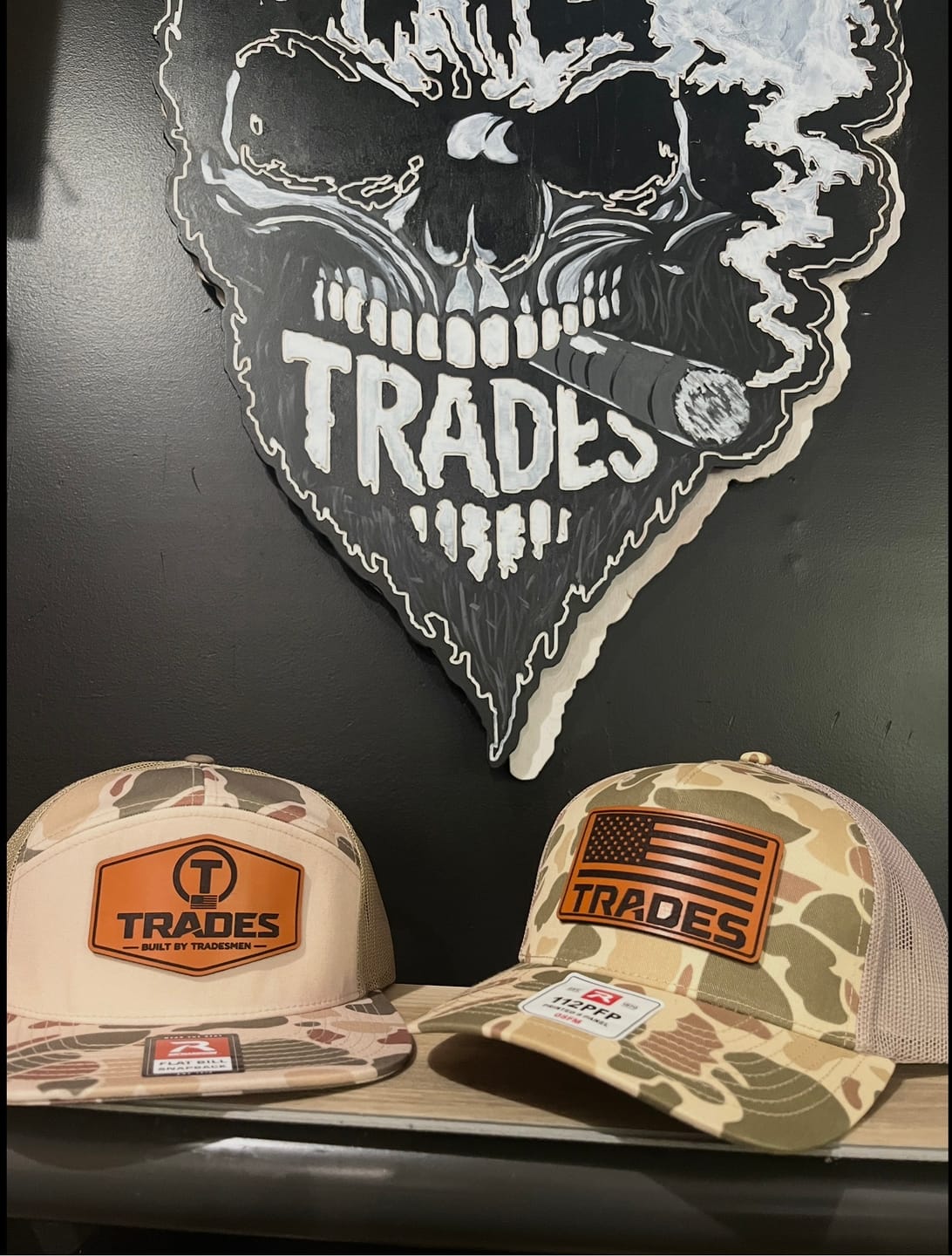Customer photo review of Premium Custom Leather Patch Hats (Wholesale)