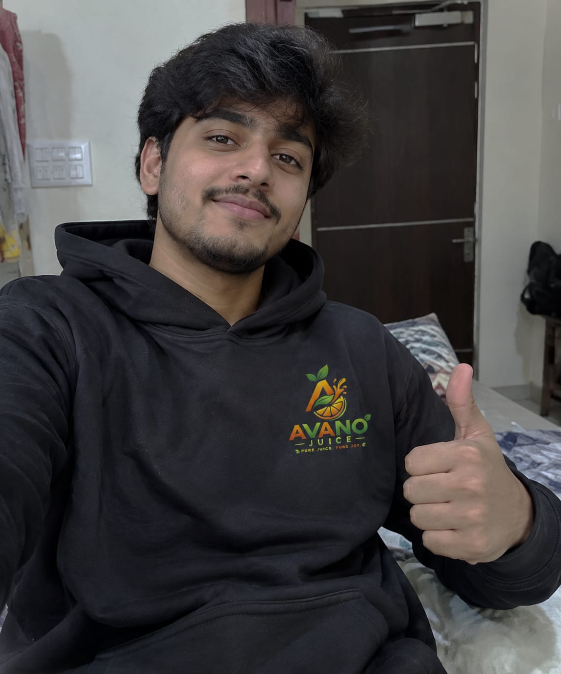 Customer photo review of Customized Hoodies With Your Company Logo | Order Logo Printed Hoodies | PrintMine.in