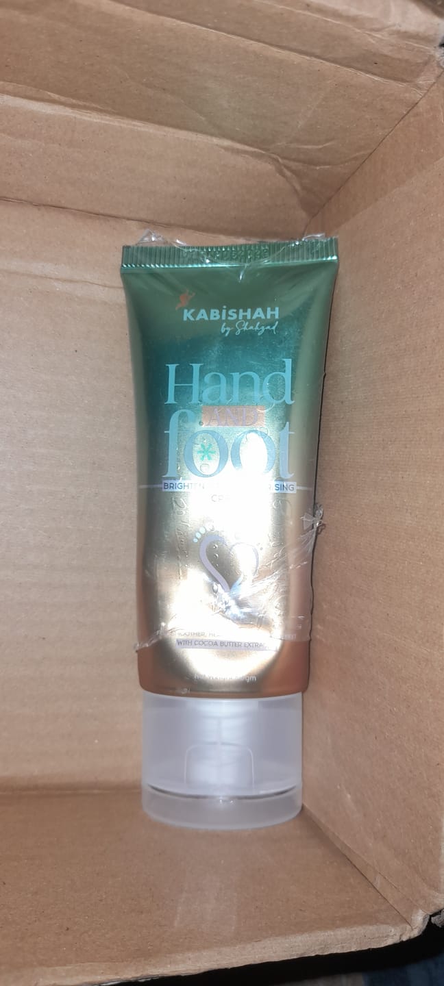 Customer photo review of Hand & foot Brightening and Moisturizing Cream