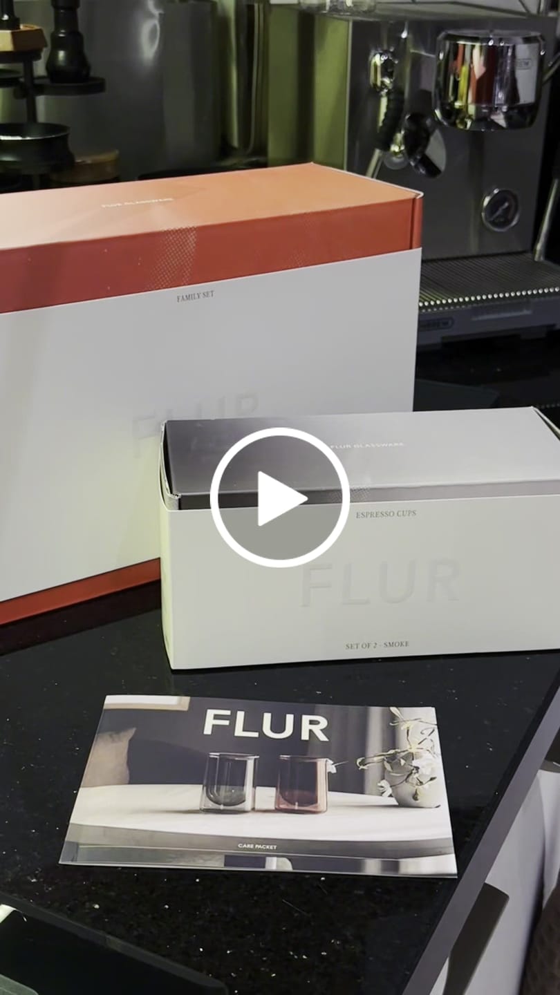 Customer video review of FLUR Espresso Glasses