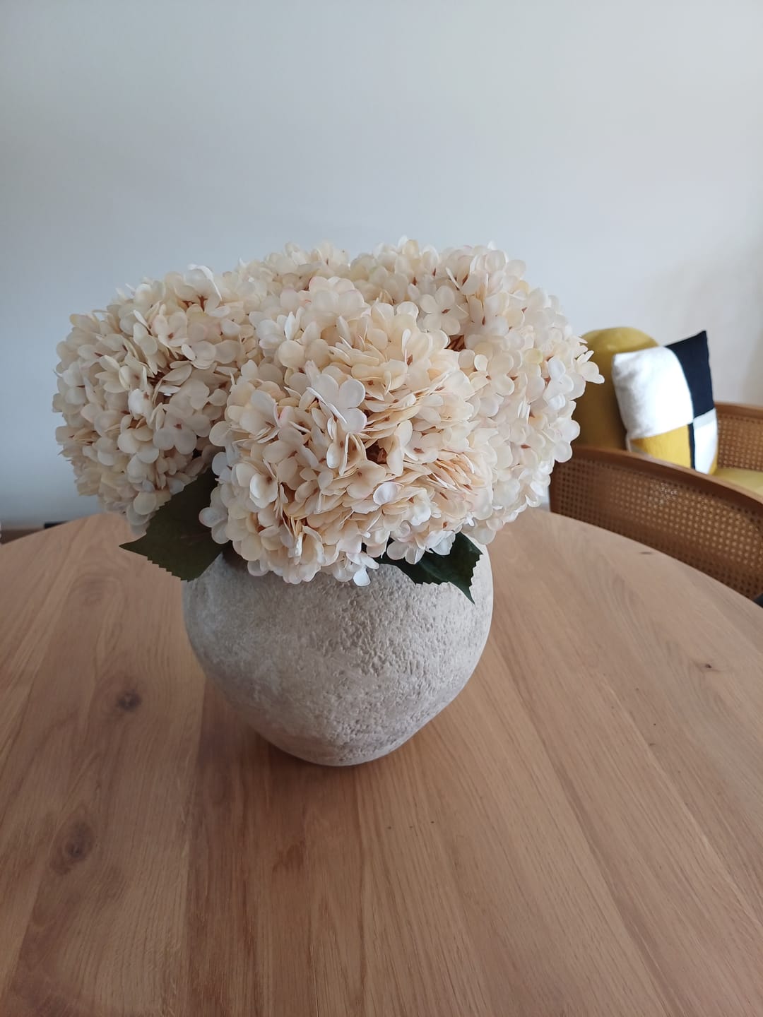 Customer photo review of Grande Hortensia (5 tiges) - Crème