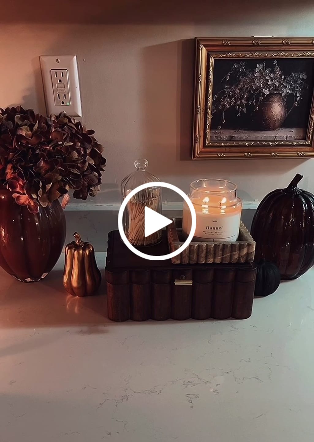 Customer video review of Flannel 22 oz Glass Candle