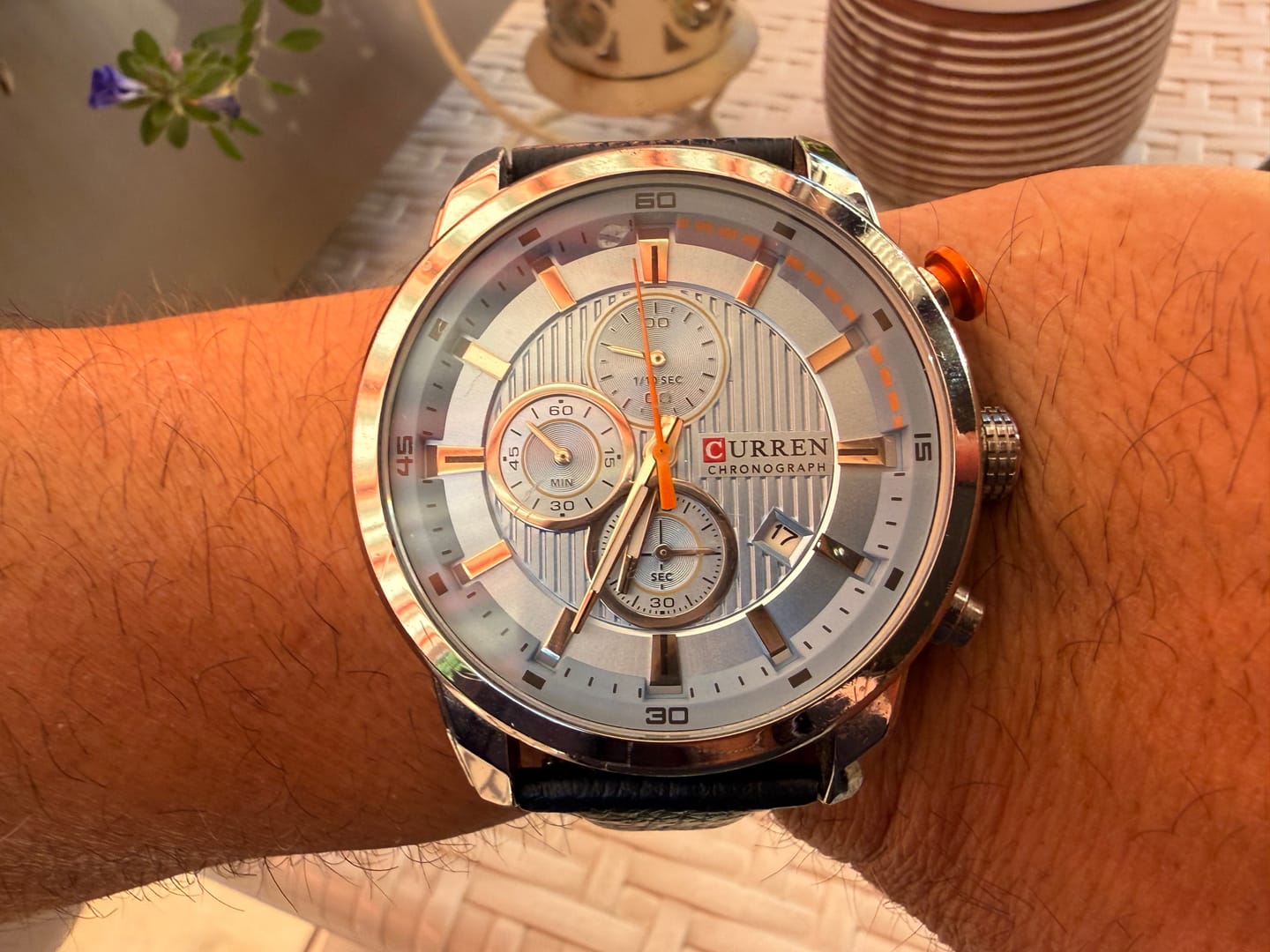 Customer photo review of Curren Istanbul® orologio uomo pelle