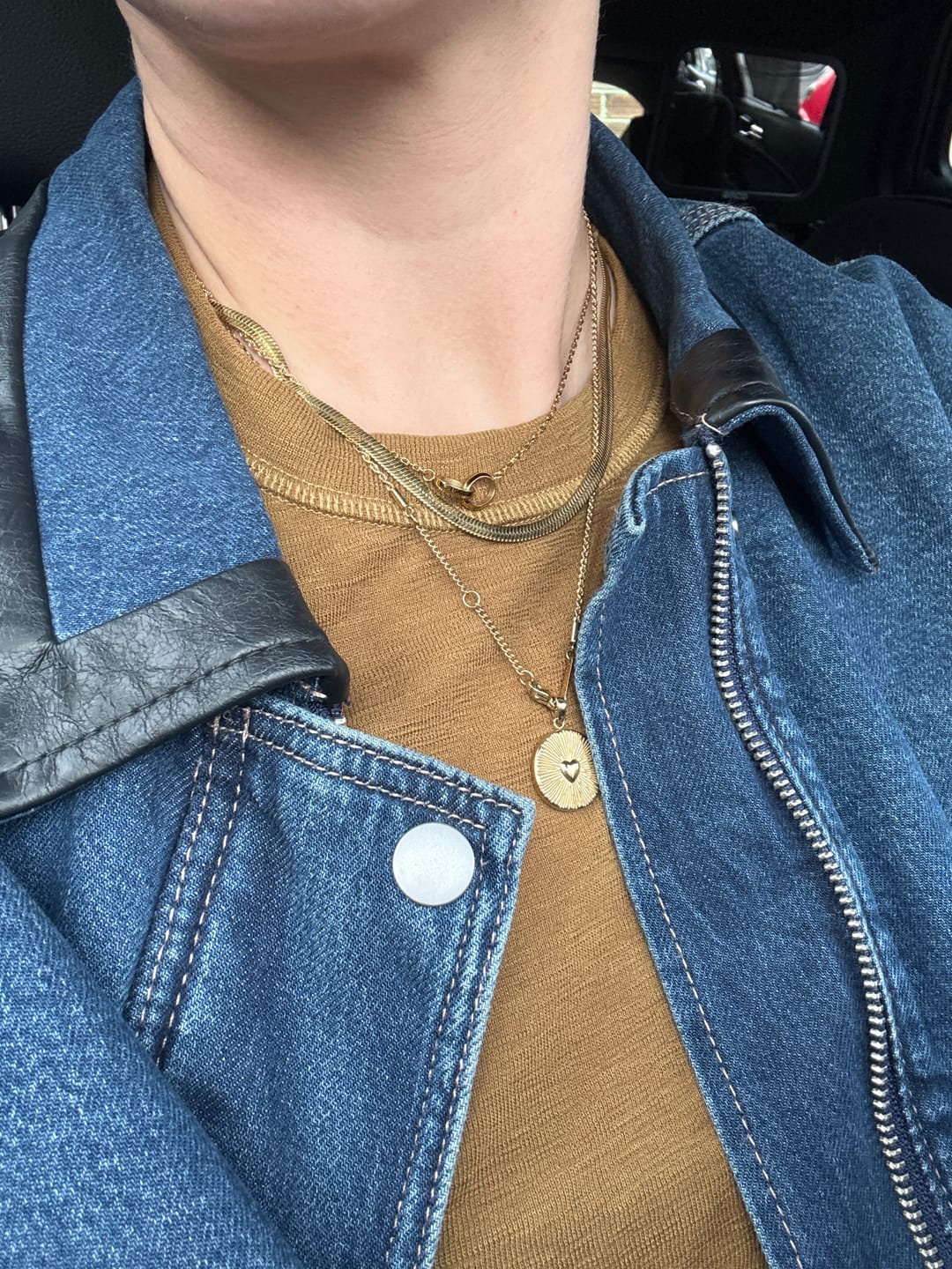Customer photo review of Heart Talisman Necklace