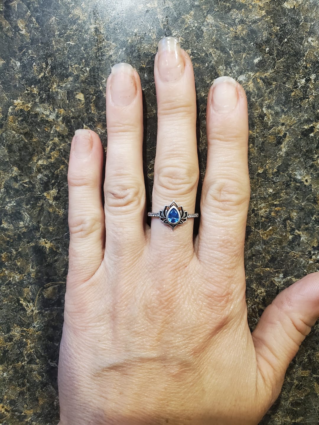 Customer photo review of 2026 Begin Again Lotus Ring