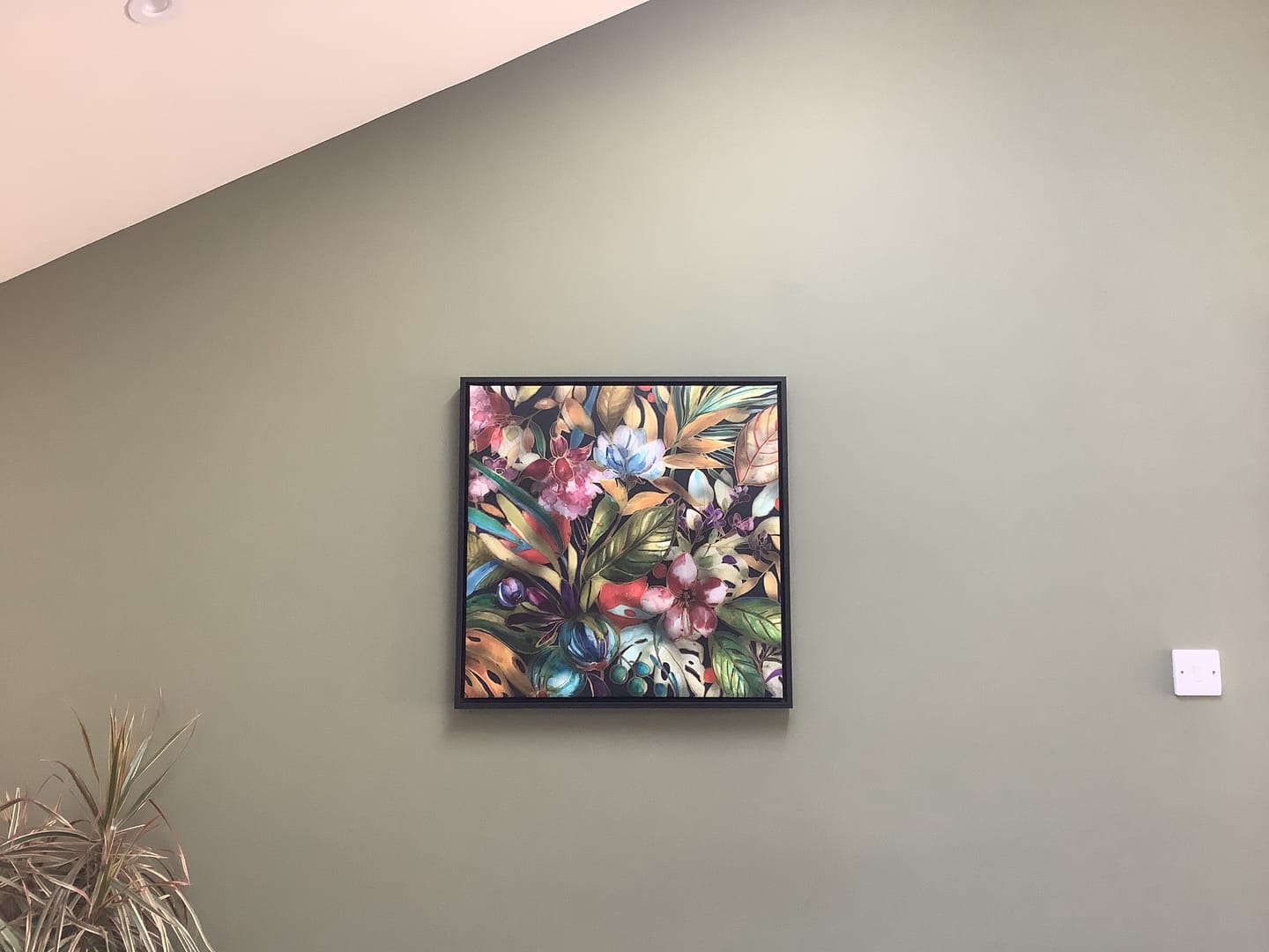 Customer photo review of Tropical Shadows Square Canvas Print