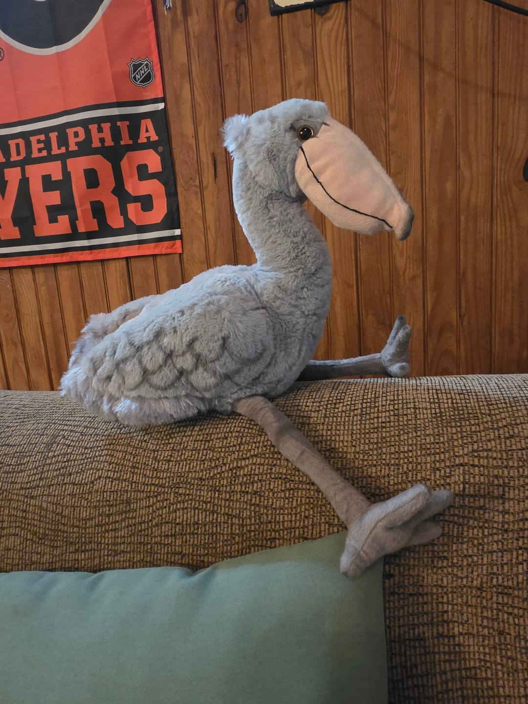 Customer photo review of Shoebill Stork Bird Soft Stuffed Plush Toy