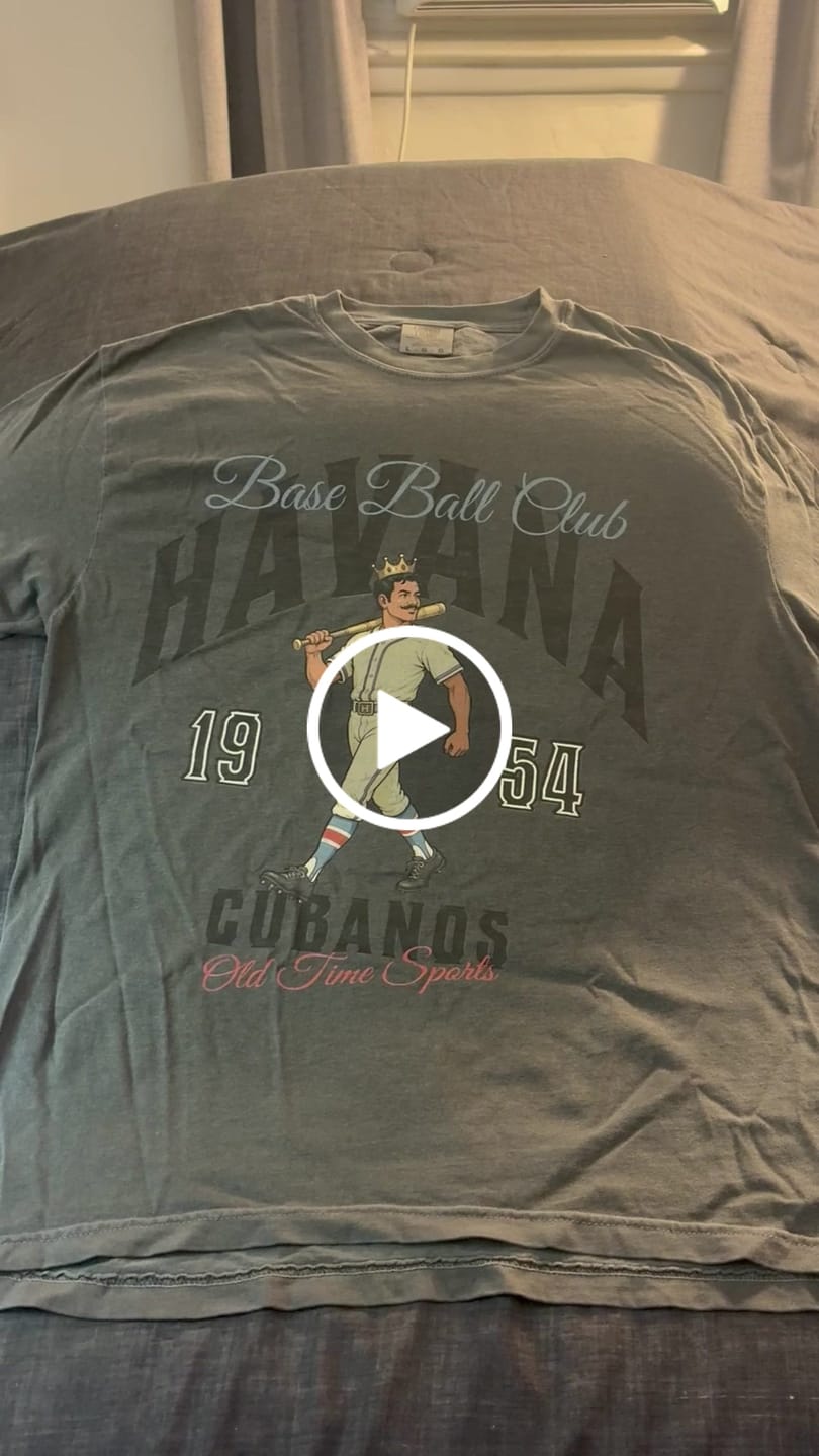 Customer video review of Havana Base Ball Club v2 T-Shirt