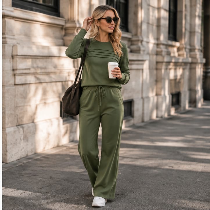 Customer photo review of 🔥 LAST DAY BLACK FRIDAY — 57% OFF ✨TALBOTS Women’s Crew Neck Lounge Set