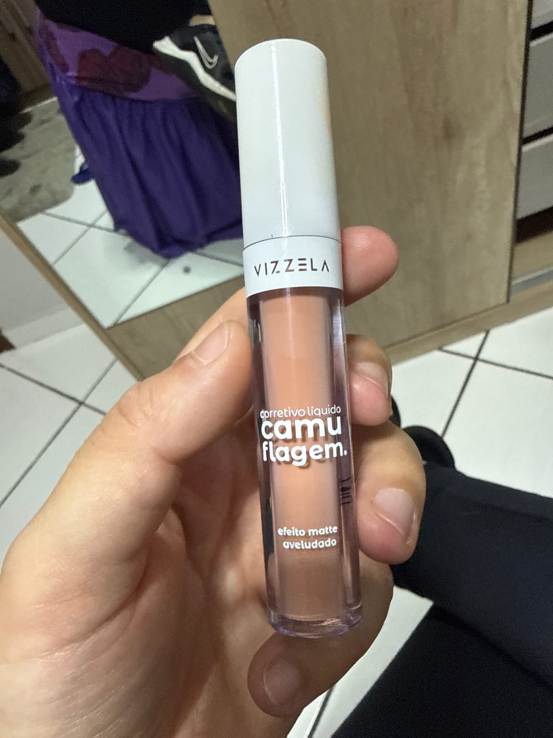 Customer photo review of Corretivo Camuflagem – Salmão - Vizzela