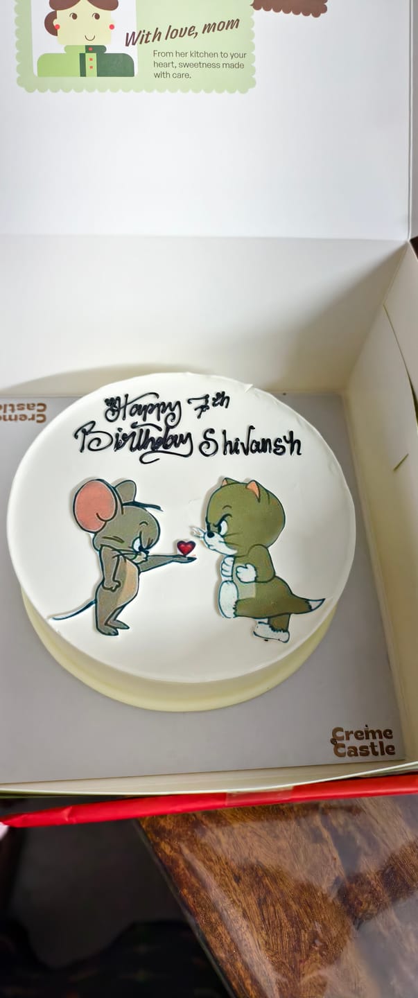 Customer photo review of Tom n Jerry Cartoon Cake