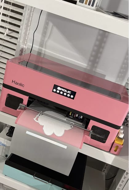 Customer photo review of Haolic 13" Pink A3 XP-1 Pro DTF Printer