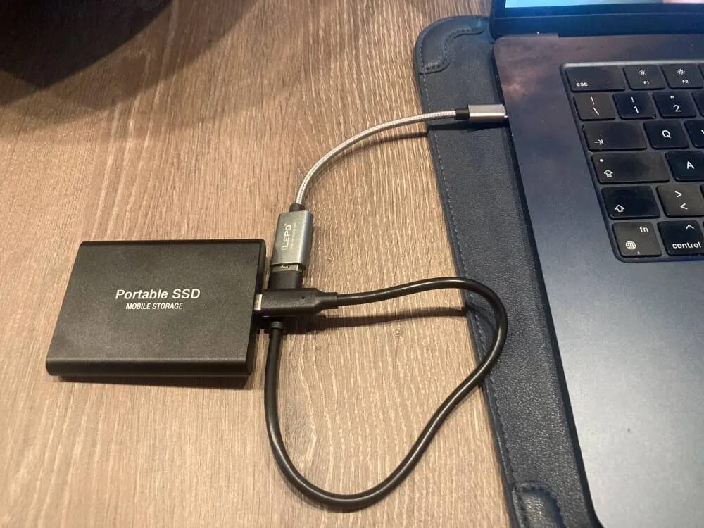 Customer photo review of 128TB Portable Solid State Drive USB-C – Ultra-Fast External Storage for Mac, PC, Android – Shock-Resistant Aluminum Design | Thomler