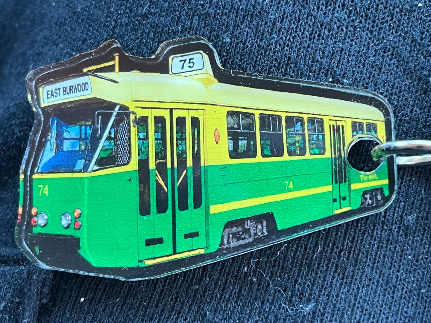 Customer photo review of PG Mini Custom Keychain