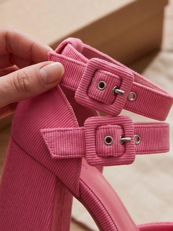 Customer photo review of Dreamy Princess Pink High-Heel Platforms