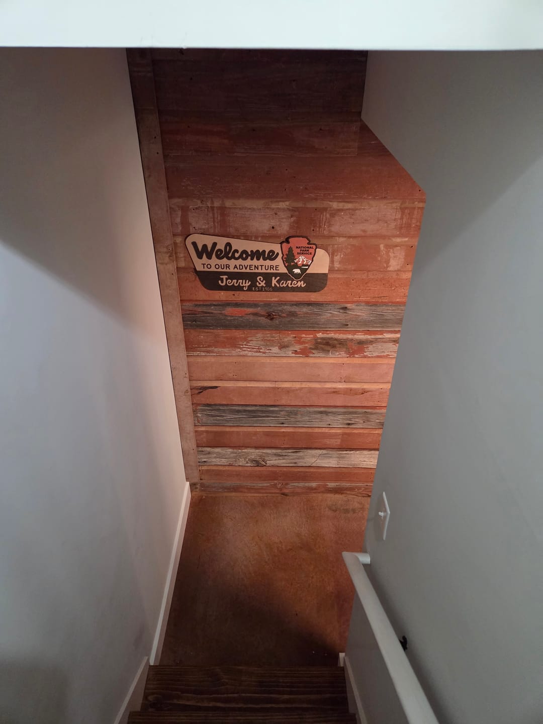 Customer photo review of 3D National Park Service Family Name Welcome Sign (Bear Design)
