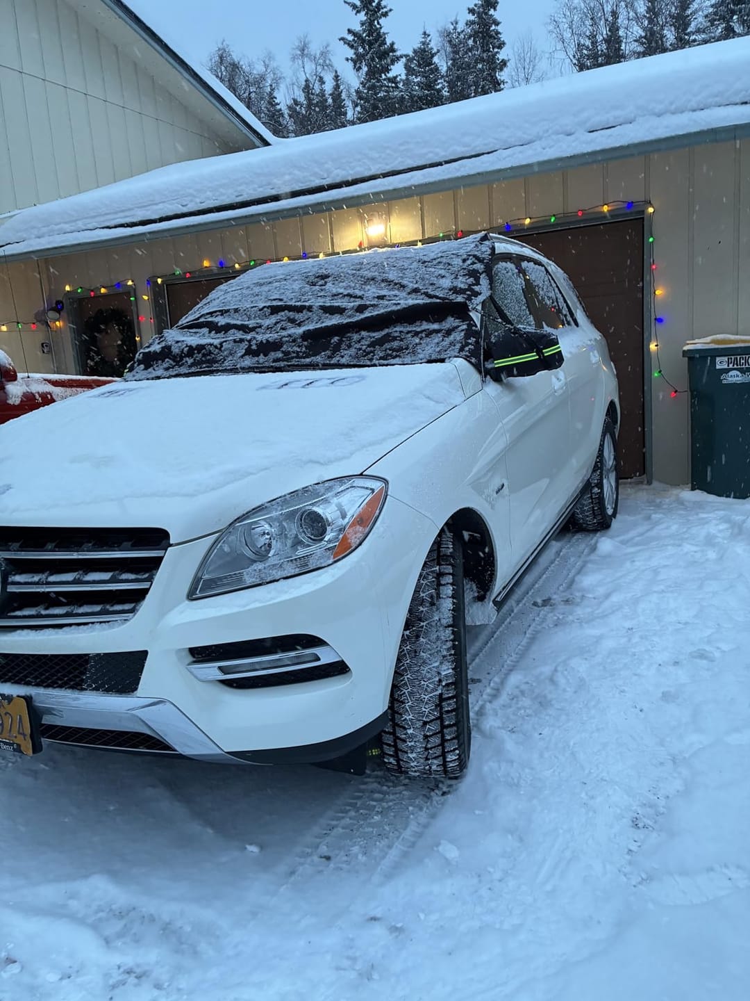 Customer photo review of Magnetic Windshield Cover - All-Season Sun, Snow & Frost Protector for Cars, SUVs & Trucks