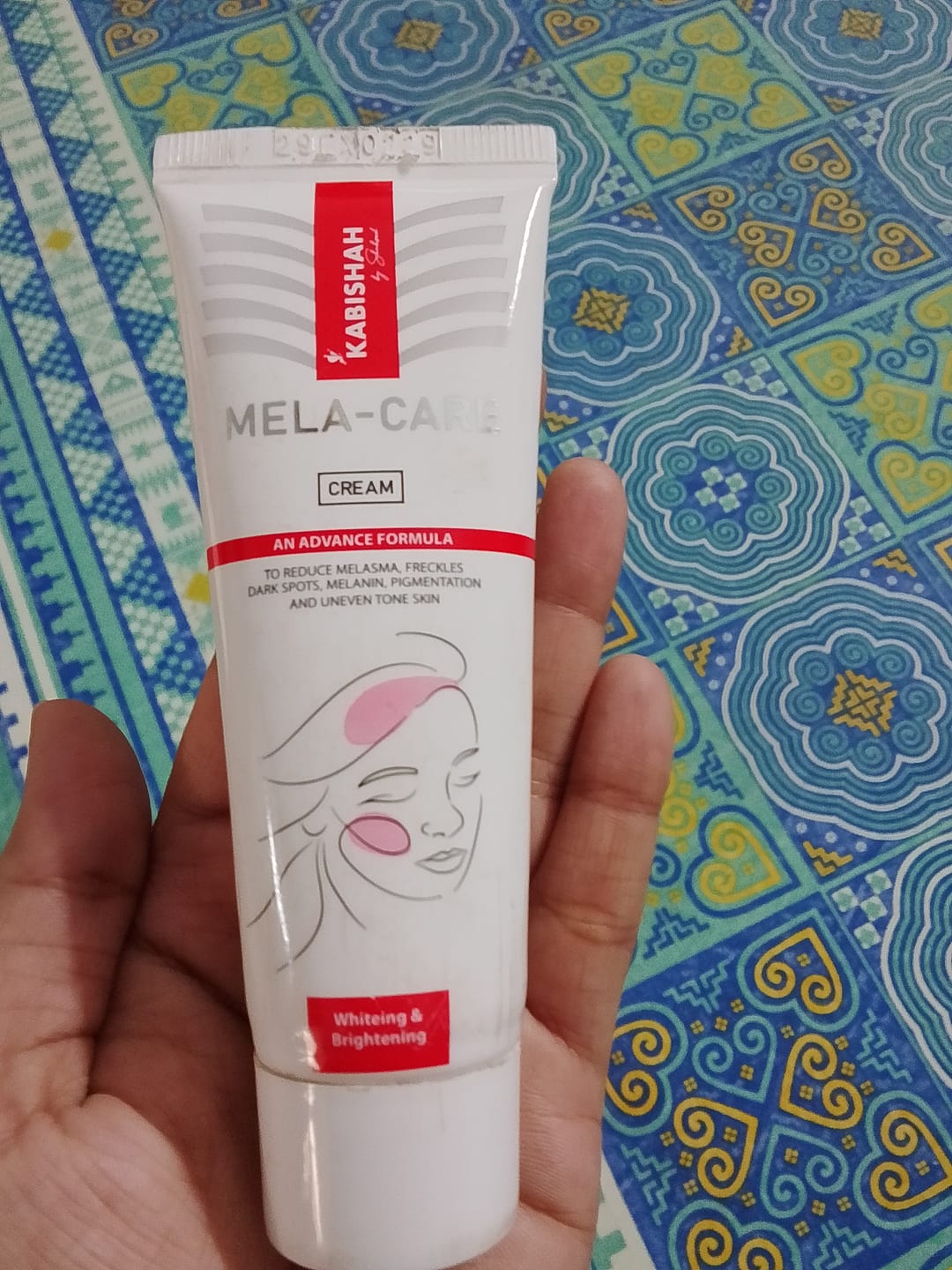 Customer photo review of Mela Care Advanced Brightening Cream