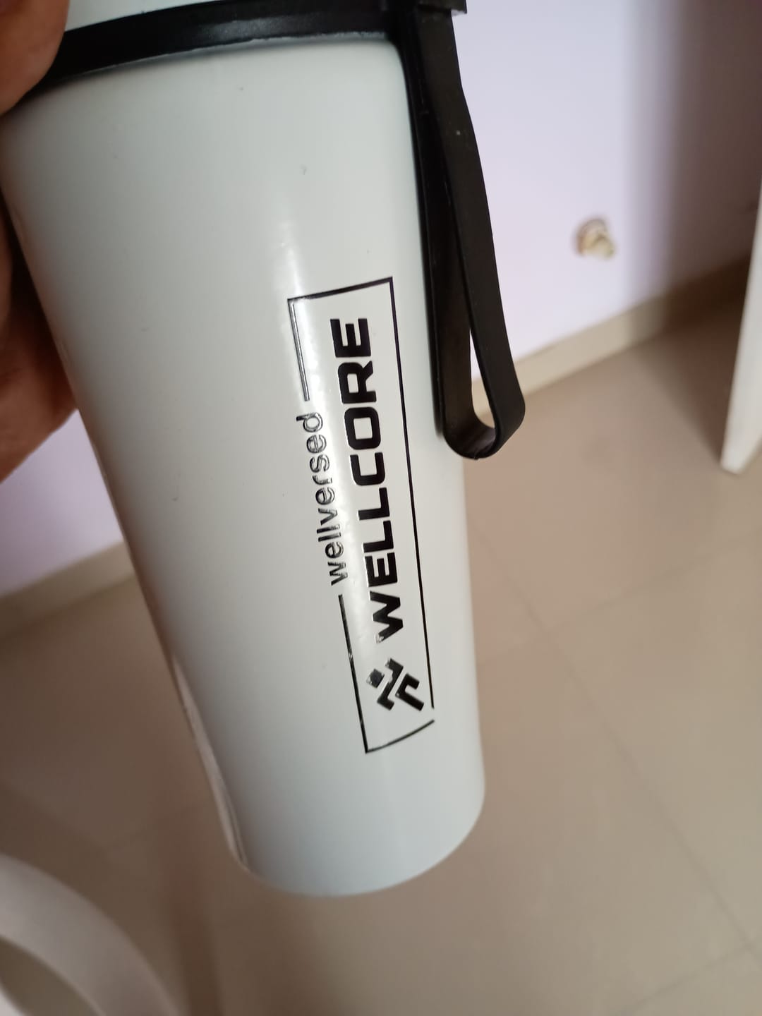 Customer photo review of Wellcore - Micronised Creatine Monohydrate (83 Servings, Unflavoured) + Premium Steel Shaker