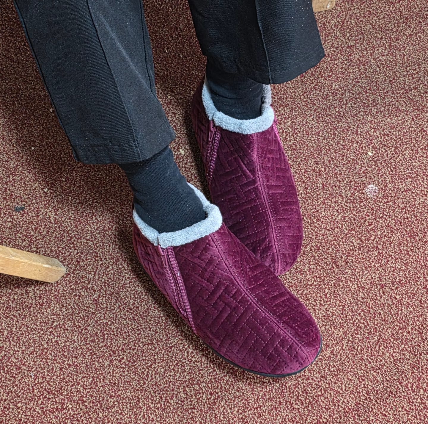 Customer photo review of Women's Fleet & Foster Perendale Wide Fit  Slippers