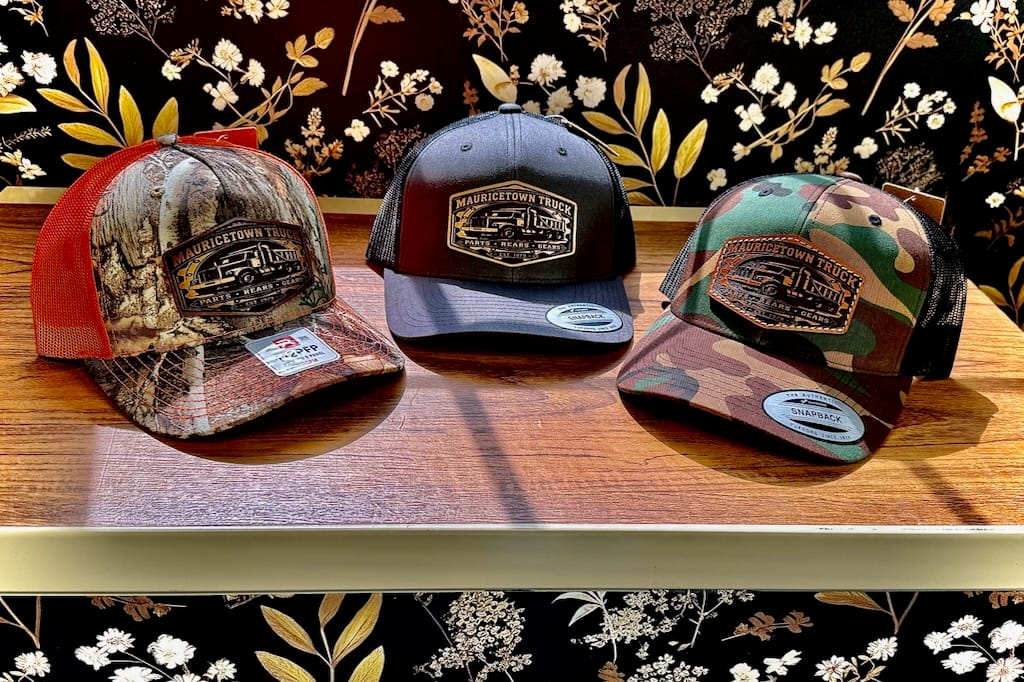 Customer photo review of Premium Custom Leather Patch Hats (Wholesale)