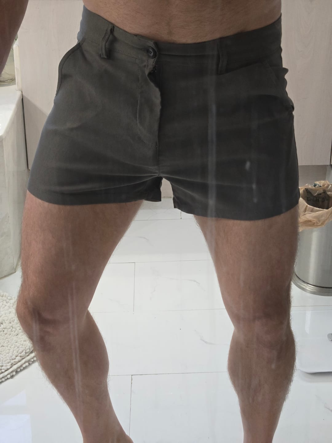Customer photo review of Ultra-Stretch 3" Chino Shorts - Charcoal