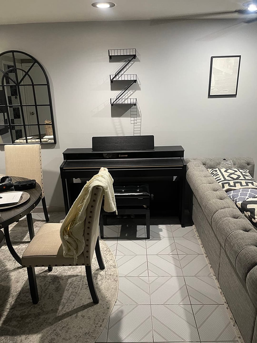 Customer photo review of Donner DDP-400 Premium Upright Digital Piano