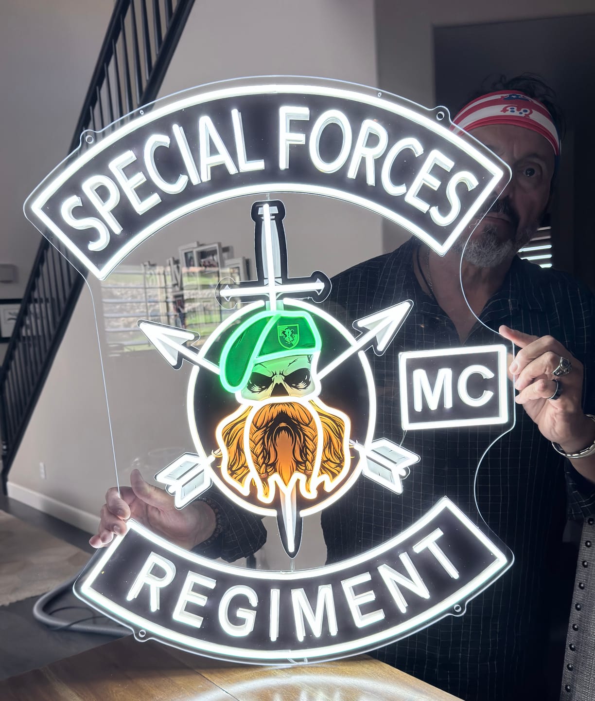 Customer photo review of Special Forces Regiment | LED Neon Sign