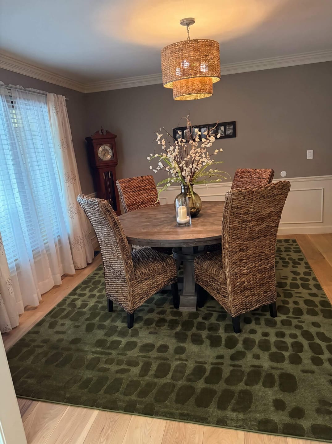 Customer photo review of Cavo Washable Area Rug - Green