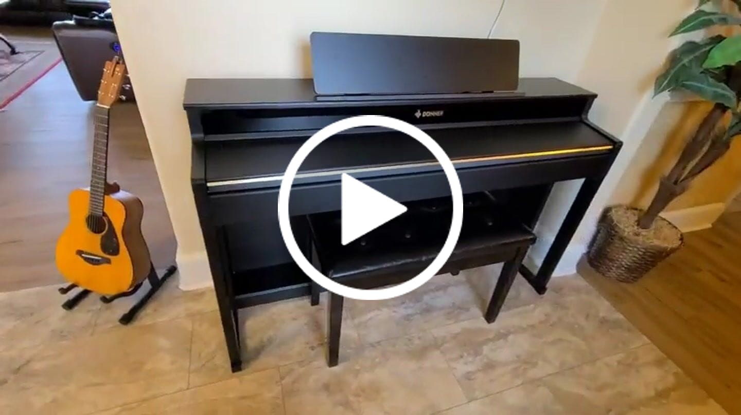 Customer video review of Donner DDP-400 Piano Numérique à Touches Pondérées