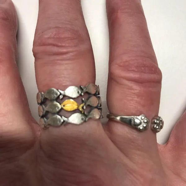 Customer photo review of Keep Going Fish Ring