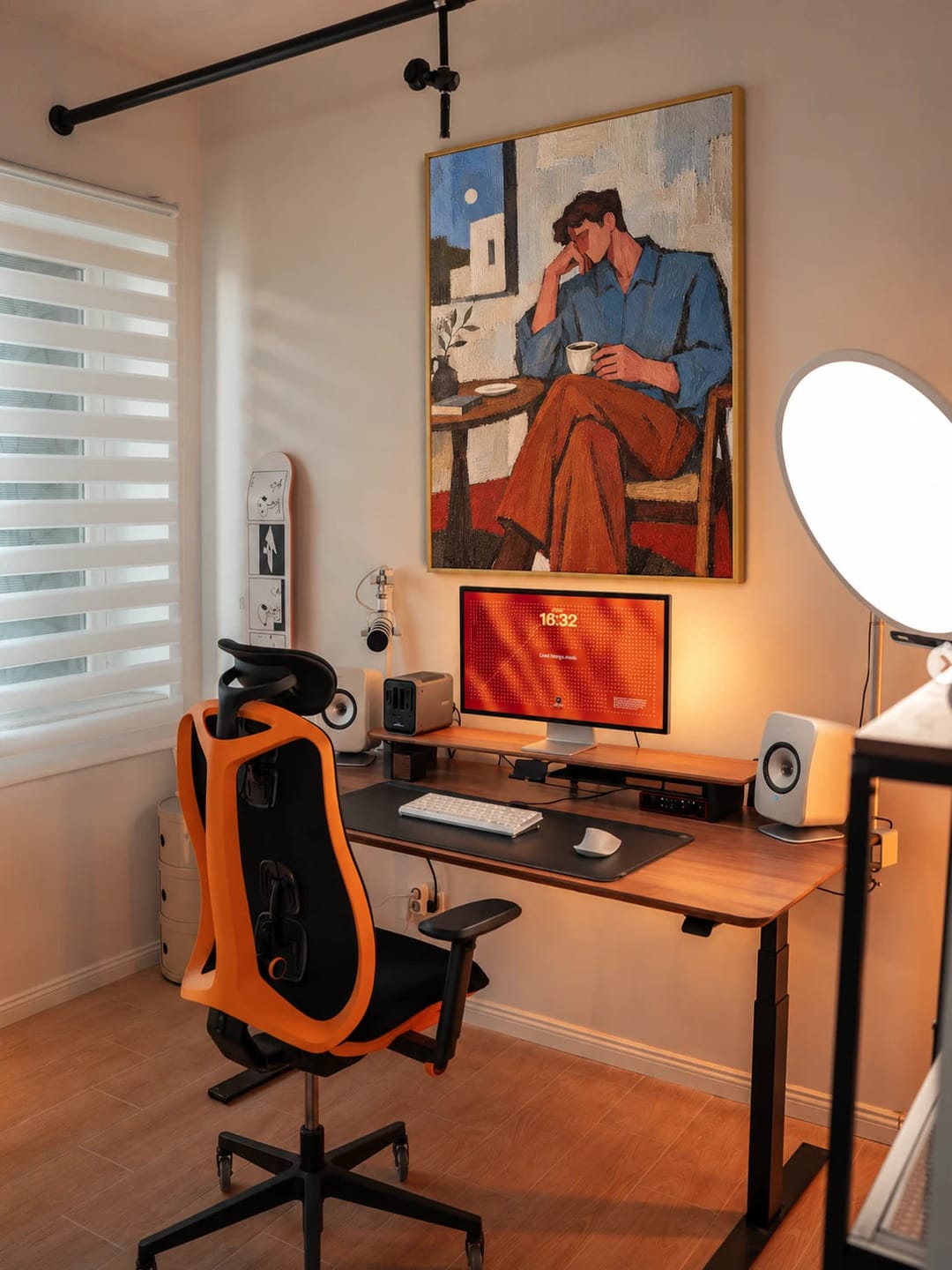 Customer photo review of Modern Folk Art | Morning Coffee Reflection