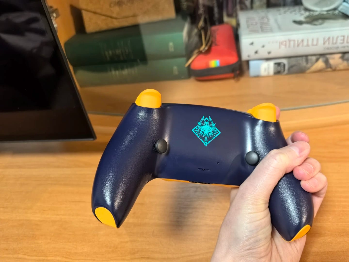 Customer photo review of PS5 Controller Faceplate Shell – Gold Foil Stamping Cover with Touchpad for DualSense (BDM-010 to 050)