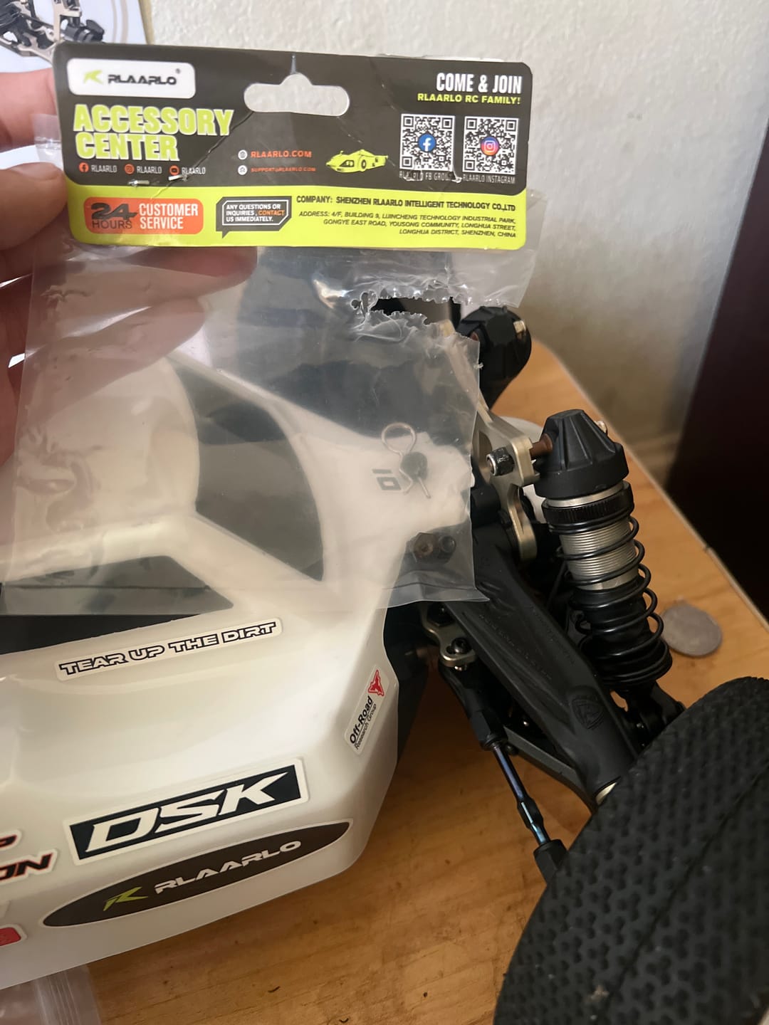 Customer photo review of Steering Linkage Rod Bush for DSK Buggy