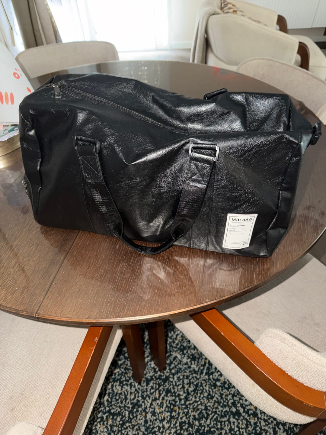 Customer photo review of Sac de Voyage Cuir Femme Lana