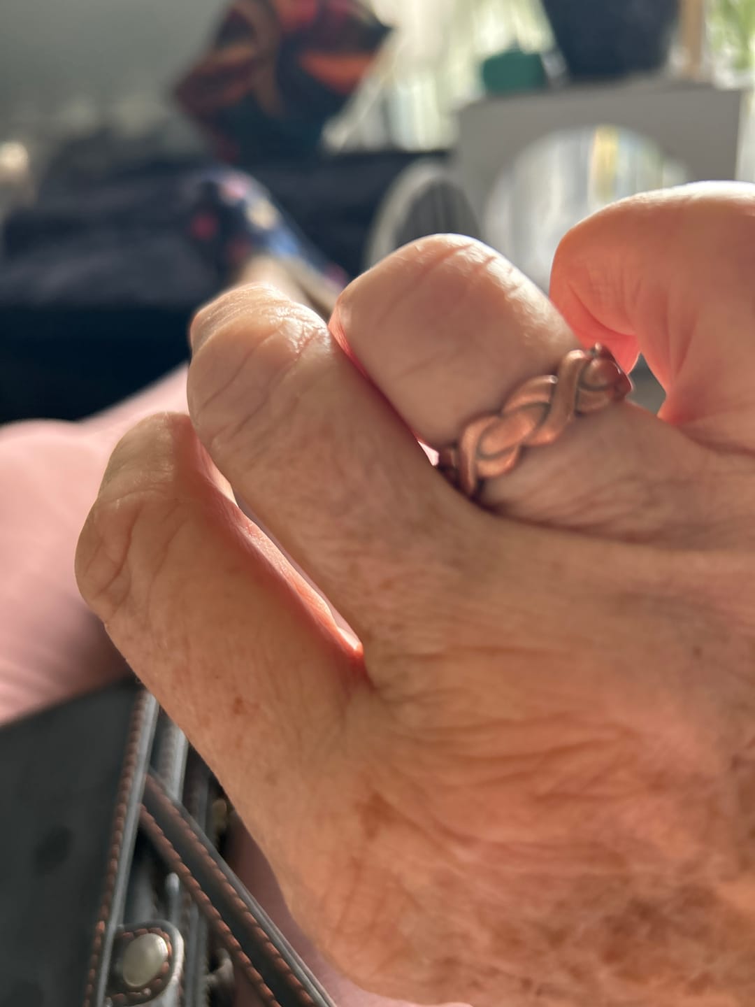Customer photo review of Ladies Adjustable Copper Magnetic Ring
