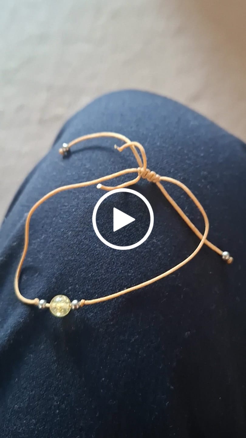 Customer video review of Rosenquarz Armband - Natur