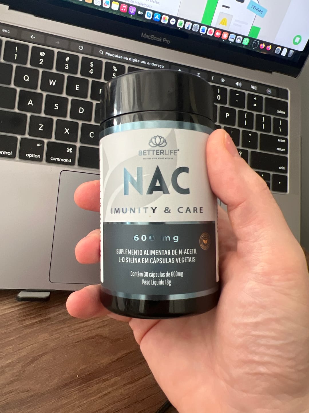 Customer photo review of NAC N-Acetil L-Cisteína 30 Cápsulas