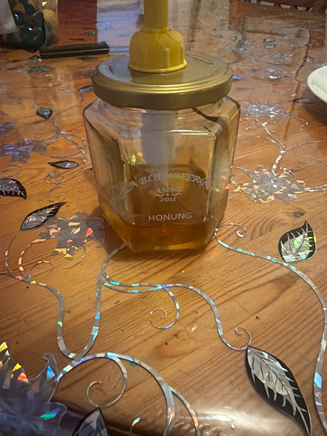 Customer photo review of Honungspump för 500 g honungsburkar